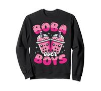 Thé à bulles graphique Boba Over Boys Kawaii Cute Asian Drink Sweatshirt