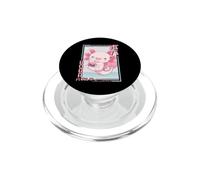 Thé à Bulles Kawaii Axolotl Boba Anime Axolotl Loving Neko PopSockets PopGrip pour MagSafe