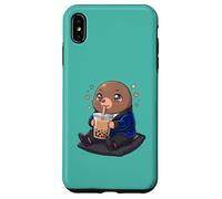 Thé à Bulles Kawaii Cute Mole Boba Coque pour iPhone XS Max