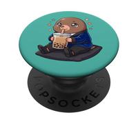 Thé à Bulles Kawaii Cute Mole Boba PopSockets PopGrip Adhésif