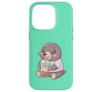 Thé à Bulles Kawaii Mole Boba Cute Coque pour iPhone 14 Pro
