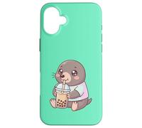 Thé à Bulles Kawaii Mole Boba Cute Coque pour iPhone 16 Plus