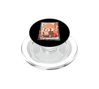 Thé à Bulles Kawaii Red Panda Boba Anime Red Panda Loving Bubble Tea Neko PopSockets PopGrip pour MagSafe