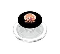 Thé à Bulles Kawaii Red Panda Boba Anime Red Panda Loving Bubble Tea Neko PopSockets PopGrip pour MagSafe