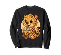 Thé à Bulles Mignon guépard Kawaii Anime pour Fille Sweatshirt