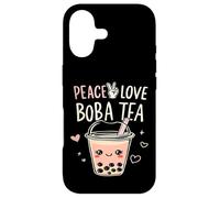 Thé à Bulles Peace Love Boba Tea Kawaii Coque pour iPhone 17