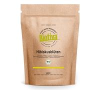 Thé à la fleur d'hibiscus Bio 100g - Thé de haute qualité séché - Mis en bouteille et contrôlé en Allemagne - Biotiva