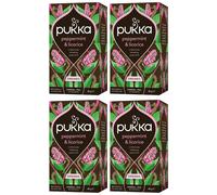 Thé à la menthe poivrée et à la réglisse Pukka - 20 sachets (paquet de 4)