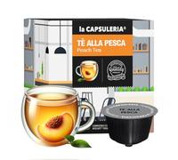 THÉ À LA PÊCHE (96 Capsules) compatible avec Nescafé Dolce Gusto, Lot de 6 x 16 Capsules (96 portions tot) - la Capsuleria