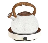Thé à sifflet - Taule en acier inoxydable 3L, sifflet fort portable, conception du plat léger | Kettle compatible pour les cuisinières à induction à l'ébullition rapide