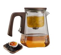 Thé à thé avec infuser - 6,89 pouces à the lâche | Théières à feuilles lâches en verre | Séparation d'eau multifonctionnelle Téapot Magnétique Filtre de verre TEа pour noir vert
