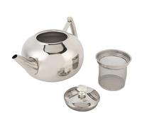 Thé à thé en acier inoxydable avec infuseur détachable infuseur fuite à la poignée latérale ergonomique de thé à thé pour les amateurs de brassage à thé en vrac (1,0L / 1000 ml) (1,5 L / 1500 ml)