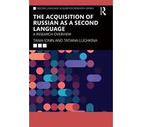 The Acquisition of Russian as a Second Language A Research Overview - Tania Ionin - Routledge - ebook (ePub) - Livre