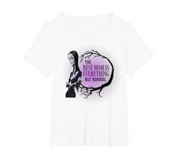 The Addams Family Animated Films - Fête des Mères Morticia T-Shirt, Femme Grandes Tailles, Blanc, 5X