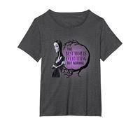 The Addams Family Animated Films - Fête des Mères Morticia T-Shirt, Femme Grandes Tailles, Chiné Foncé, 4X