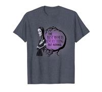 The Addams Family Animated Films - Fête des Mères Morticia T-Shirt, Homme, Bleu Chiné, S