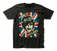The Adicts Made in T Shirt Mens Rock N Roll Band Tee New Black Black