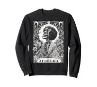 The Afro Girl Melanin Black History Carte de Tarot Africain Sweatshirt