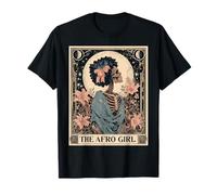 The Afro Girl Melanin Black History Carte de Tarot Africain T-Shirt