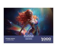 The Agile Mermaid Puzzle 1000 Pièces Educa Jouet en Bois Jeu D'Intelligence Décoration Intérieure Jeu Éducatif Challenge Toy Adultes & Enfants des 14 Ans 70x50cm/1000pcs