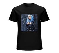 The Agonist Alissa White-Gluz T-Shirt Cotton Men Summer Fashion Black Tee M