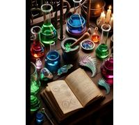 The Alchemist's Grimoire: A Dot Grid Journal with 200 Pages for Crafting Potions, Spells, and Arcane Discoveries