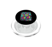 The Algorithm Got Me Graffiti Typographie PopSockets PopGrip pour MagSafe