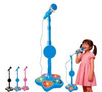 The All-in-One Microphone Toy，2026 New Kids Microphone with Adjustable Stand，Christmas Birthday Gifts Toys, for Girls Boys Singing， LED Lights, Christmas Celebrations, Birthday Events and Podcast-A