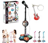 The All-in-One Microphone Toy, Kids Microphone with Stand, 2026New Children's Microphones Toy, Christmas Birthday Gifts Toys, for Girls Boys Singing, Creative Play, Party Fun (Black)