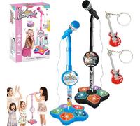 The All-in-One Microphone Toy, Kids Microphone with Stand, 2026New Children's Microphones Toy, Christmas Birthday Gifts Toys, for Girls Boys Singing, Creative Play, Party Fun (Blue+Black)