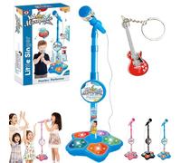 The All-in-One Microphone Toy, Kids Microphone with Stand, 2026New Children's Microphones Toy, Christmas Birthday Gifts Toys, for Girls Boys Singing, Creative Play, Party Fun (Blue)