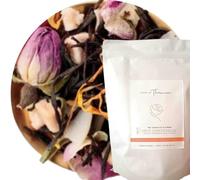 THÉ AMAZIGH FLOWER - Thé Vert à la Rose du Maroc & Amande - Thé Floral Gourmand Inspiré de la Culture Amazighe - Thé Parfumé Naturel (50 g) (50g)