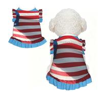 The American Flag in a Blue Sky Robe d'été pour chien et chat Motif drapeau américain