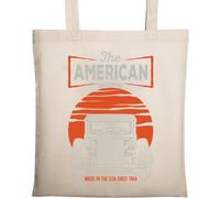 The American Motorworks Sac fourre-tout en coton écologique naturel Beige Fabriqué aux États-Unis depuis 1964