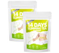 Thé Amincissant Détox De 14 Jours, Gestion Du Poids Du Tour De Taille, Mélange Naturel De Plantes For La Routine Quotidienne Des Femmes(2pcs)