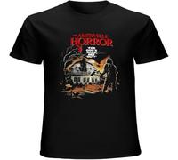 The Amityville Horror Movie Mens T-Shirt Printed Graphic Top Unisex Tee Black 3XL