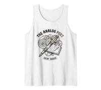 The Analog Poet Stylo Plume et Livre Motif Badge rétro Débardeur