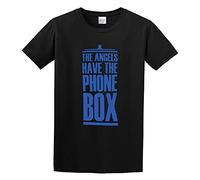 The Angels Have The Phone Box T-Shirt Funny Tee Graphic Mens Shirt Black 3XL