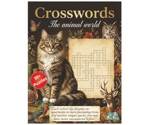 The animal world Crossword Puzzle Book: Ideal for vacations and relaxation | Puzzles for animals lovers with 30+ puzzles | Large format 8.5x11 inches ... A gift idea that leaves a lasting impression.