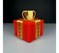 The Annoying Gift Box - Taille standard - Boîte puzzle à 20 vis pour espèces, cartes ou farces | Cadeau amusant avec tournevis (rouge et or)