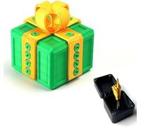The Annoying Present with Middle Doigt, Just for You Middle Finger in a Box W, Coffret puzzle avec vis, farce amusante surprise pour adultes (vert)