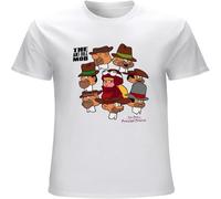 The Ant Hill Mob and Penelope Pitstop Mens T-Shirt Printed Graphic Top Unisex Tee Short Sleeve Tops White XL