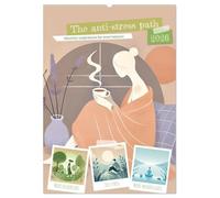 The anti-stress path - Monthly inspirations for more balance (Wall Calendar 2026 DIN A2 portrait), CALVENDO 12 Month Wall Calendar: More mindfulness, less stress.