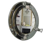 THE ANTIQUE HOUSE Miroir mural hublot 30,5 cm style shabby chic vintage chic pour salle de bain et décoration d'intérieur