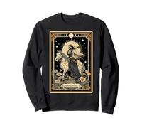 The Appaloosa Girl Horse Riding Tarot Card Squelette Witchy Sweatshirt