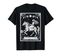 The Appaloosa Girl Horse Riding Tarot Card Squelette Witchy T-Shirt