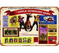 The Apple Dumpling Gang Movie (1975) Plaque en métal 20,3 x 30,5 cm Décoration murale vintage rétro