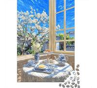 thé après-midi Puzzle 1000 Pièces Adultes intéressant Puzzles 1000 Pièces Jeu Éduchatif Cadeau 1000pcs (75x50cm)