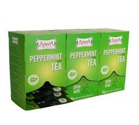 Thé Apsara pur menthe poivrée à la menthe 100% naturelle, tisane - rafraîchissante et pleine de saveur, thé à la menthe en lot de 3 (60 sachets)