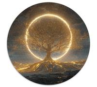 The Arbre de Vie Shines with Golden Light || Puzzles Amusants en Famille 1000pcs (67.5x67.5cm) Adultes